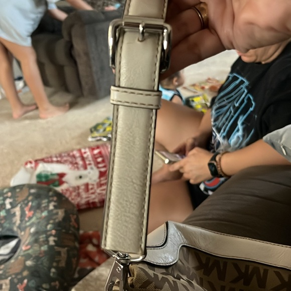 Mk Two Way Canvas and Leather Handbag/Crossbody - Picture 16 of 16